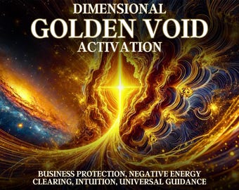 Dimensional Golden Void Activation, Business Protection, Negative Energy Clearing, Intuition, and Universal Guidance