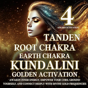 Kundalini, Tanden, Root Chakra, and Earth Chakra Golden Activation Awaken Inner Energy, Empower Your Core, Ground Yourself