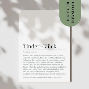 Postkarte Tinder Kennenlernen Über Tinder Jahrestag Geschenk Partner Pärchen Im Internet Gefunden Alles Begann mit Einem Swipe Valentinstag