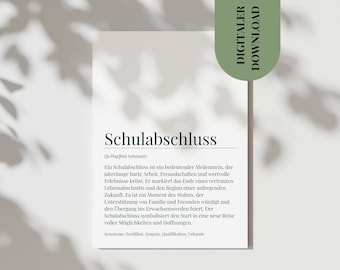 Karte Schulabschluss Geschenk 10. Klasse Geldgeschenk Zum Schulabschluss Geschenk Zur Bestandenen Prüfung Abschluss 2024 Definition Abschlus