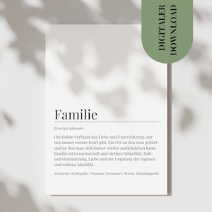 Cartão postal, pôster de presente de Natal para a família, cartão de definição de família, presente para a família, pôster de agradecimento para a família, área de entrada em PDF