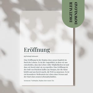 Postkarte Eröffnung Definition Geschenk Zur Neueröffnung Geschäft Poster Geschäftseröffnung Geschenk Zur Selbstständigkeit Praxis Eröffnung