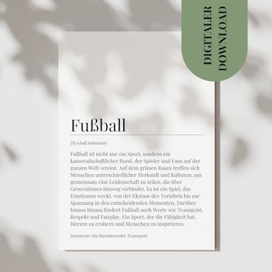 Mapa definição de futebol presente amante do futebol presente de aniversário filho equipe de futebol presente esportivo presente de despedida de equipe inteira