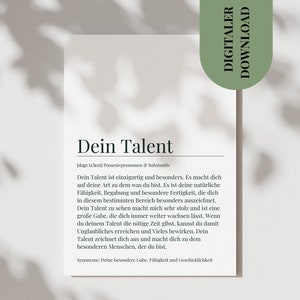 Karte Talent Unterstützung Ich Glaube An Dich Postkarte Entfalte dein volles Potenzial Kreativität ausleben Geschenk FreundIn Für Prüfung