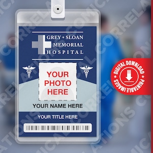 Cordon tour de cou / Porte-badge pour Infirmière - Grey's Anatomy