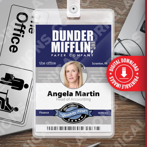 Dunder Mifflin Printable Name Tags Etsy