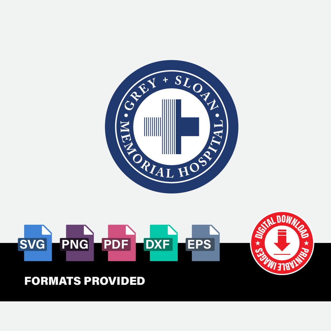 Grey's Anatomy Logo, Grey + Sloan Memorial Hospital Logo, 5 Different ...