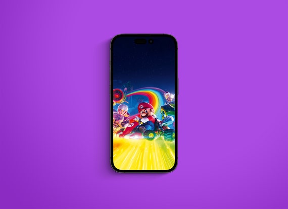 Super Mario Bros. Movie Smart Phone Wallpaper Iphone Digital - Etsy