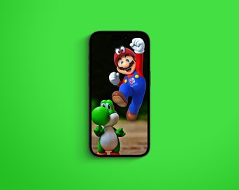 Super Mario Bros. Movie Smart Phone Wallpaper, iPhone, Digital Download, Kids birthday gifts, Nintendo