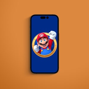 Super Mario Bros. Movie Smart Phone Wallpaper, iPhone, Digital Download, Kids birthday gifts, Nintendo