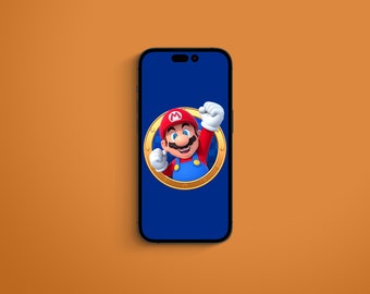 Super Mario Bros. Movie Smart Phone Wallpaper, iPhone, Digital Download, Kids birthday gifts, Nintendo