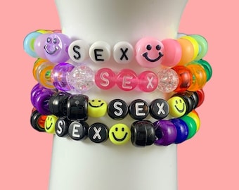 Kandi Singles Bracelets | Sex Mix