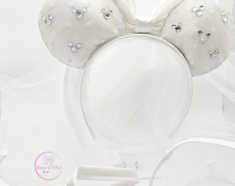 Bruids Minnie Mouse-oren Disney-huwelijksoren huwelijksreis