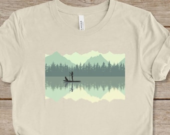 Damen Paddleboard Shirt, SUP Hund T-Shirt, Standup Paddleboard T-Shirt, SUP Shirt, Hundeliebhaber Geschenk, Paddle Boarding Geschenk, individuelles Hunde-T-Shirt