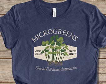 Camisa Microgreens, Camiseta Microgreen, Camisa Microgreen, Camiseta do Mercado do Agricultor, Presente do Jardineiro, Camisa do Agricultor, Camisa da Agricultura Local