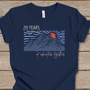20 Years of Adventure Together, 20th Wedding Anniversary Matching T-Shirts, 20th Wedding Anniversary Gift for Couples, 20th Wedding Gift