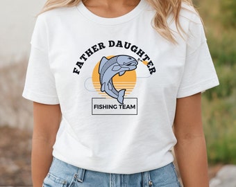 Custom Fishing t-shirt for Dad, Father Daughter Fishing Tshirt, Matching Dad Daughter Fishing Shirt, Fishing Derby Tshirt, Father's Day Gift