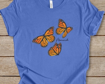 Monarch Shirt, Conservation Tee, Nature Lover, Monarch Butterfly Tee, Gardener Gift, Pollinator Shirt, Monarch Gift, Butterfly Lover T-shirt