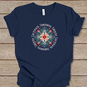Coexist Shirt, Plant Native shirt, Earth Day T-shirt, Conservation Tee, Nature Lover, Naturalist, Gardener Gift, Save The Earth, Environment