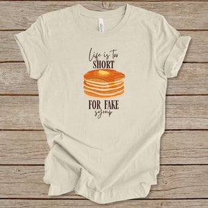 Echtes Ahornsirup-Shirt, Zuckerhersteller-Hemd, Sugaring-T-Shirt, Ahornsirup-Hersteller-Geschenk, Pfannkuchen-Liebhaber-Hemd, lustiges Ahornsirup-T-Stück, Zucker-Hütte