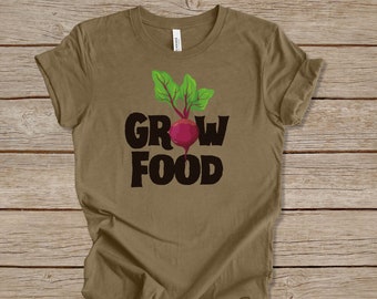 Grow Food Tshirt, Homegrown Vegetables Shirt, Garden to Table Tshirt, Farming Tee, Homesteader Gift, Gardener T-shirt, Gardening Tshirt