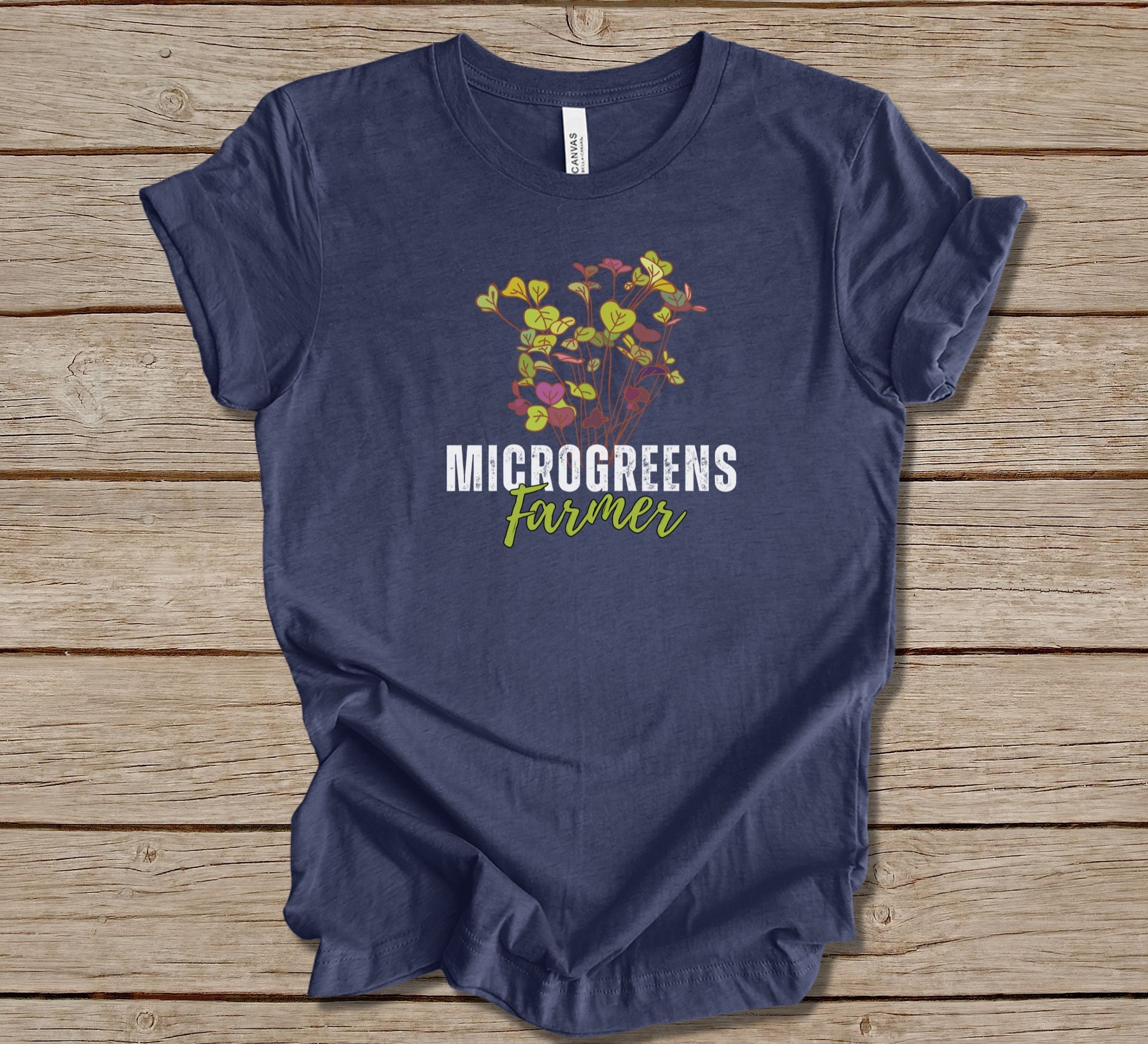 Microgreens Farmer Shirt Microgreen Tshirt Microgreen Etsy