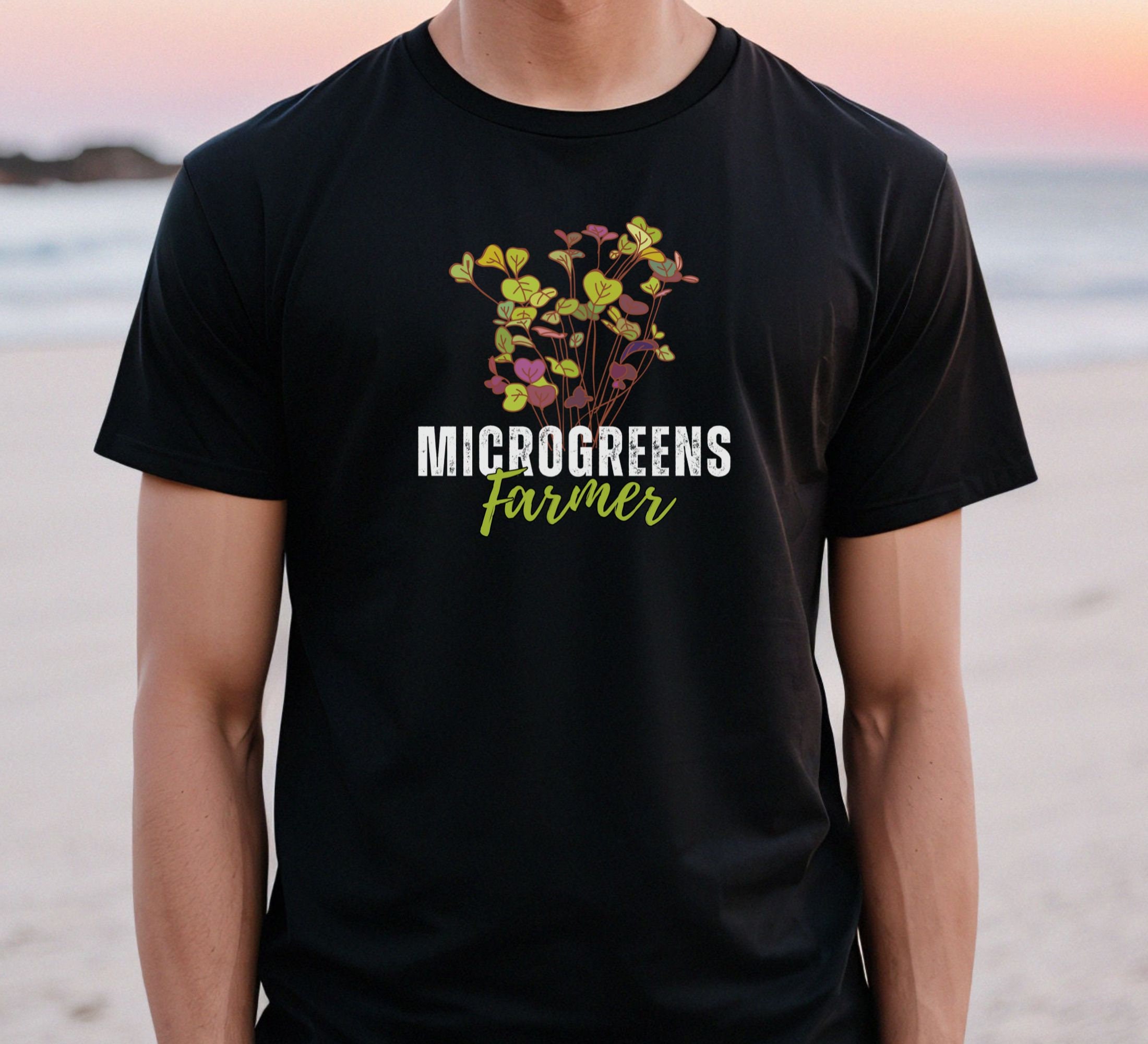 Microgreens Farmer Shirt Microgreen Tshirt Microgreen Etsy