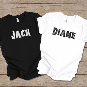 Jack and Diane Halloween Costume, Couples Halloween Shirts, Halloween Costume For Couples, Husband And Wife Shirts, Matching Tshirt Costume