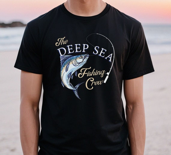 deep sea fishing polos Men's Marlin Short Sleeve T-Shirt shirt features Bass Hooked Fishing Polo Shirt