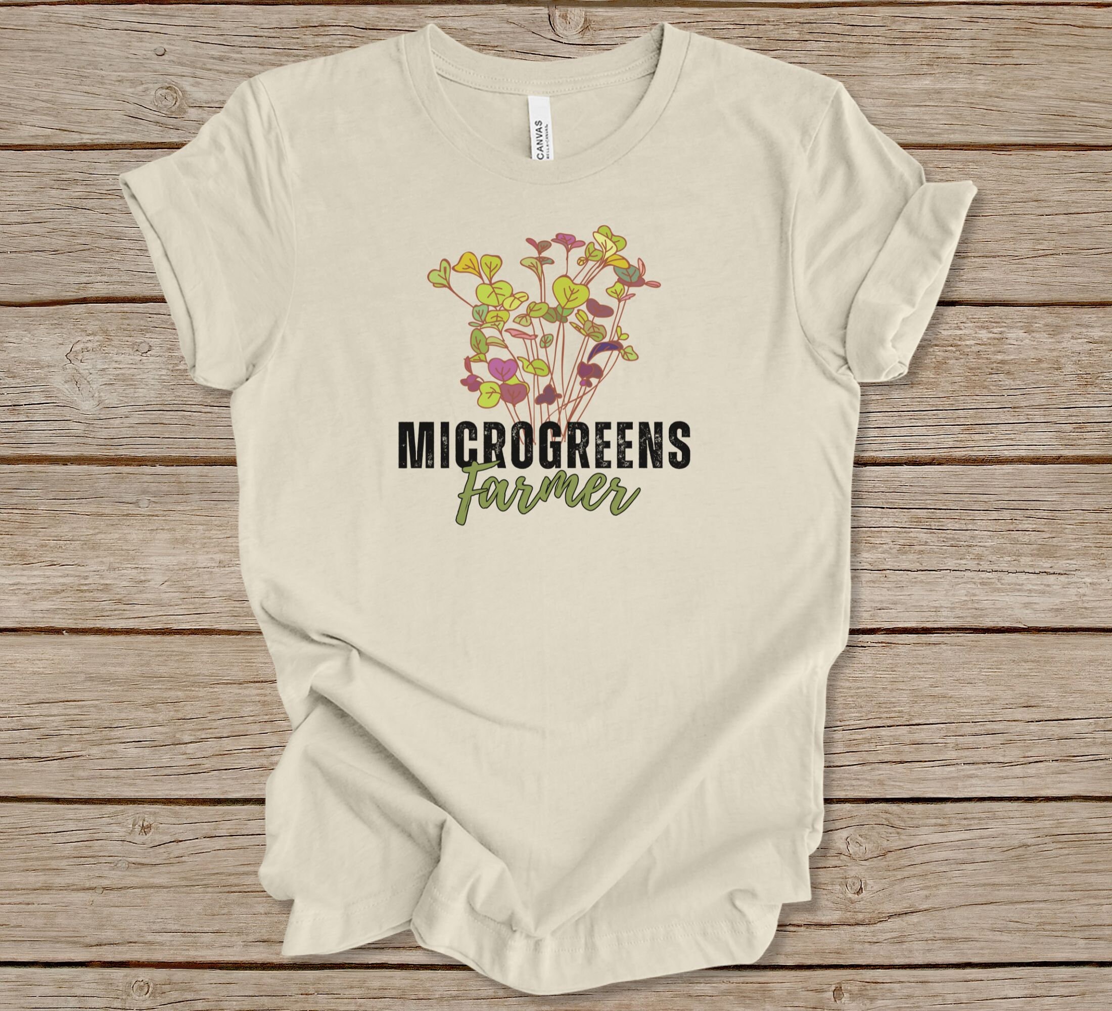 Microgreens Farmer Shirt Microgreen Tshirt Microgreen Etsy