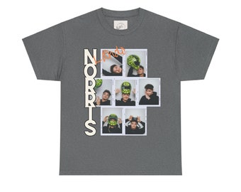 Lando Norris LN4 Polaroid McLaren Formule 1 Unisex zwaar katoenen T-shirt