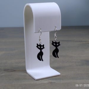 Halloween Black Cat Earrings