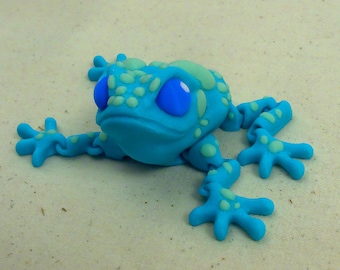 3D Printed Articulated Frog Toad Toy