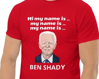 Funny Trump 2024 T-shirt,  Funny Trump Biden The Real Ben Shady T-shirt