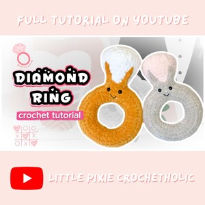 Diamond Ring Low Sew Amigurumi Crochet Pattern Plushie - Instant PDF Download image 8