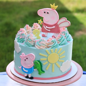 Casa Peppa Pig Topper  Peppa pig stickers, Peppa pig cake topper, Peppa pig  wallpaper