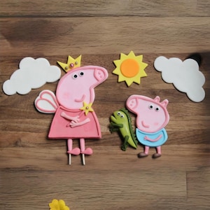 Decorazione per torta in fondente di Peppa Pig