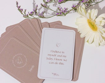 Birth affirmation cards