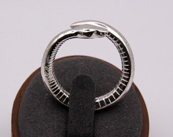 スターリングシルバー パイソンリング