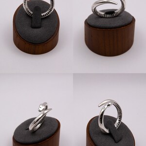Ring i sterlingsilver med pytonmynta bild 5
