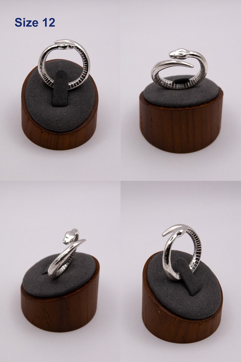 Ring i sterlingsilver med pytonmynta bild 5