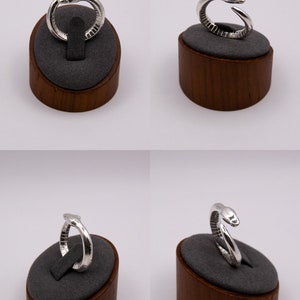 Ring i sterlingsilver med pytonmynta bild 4