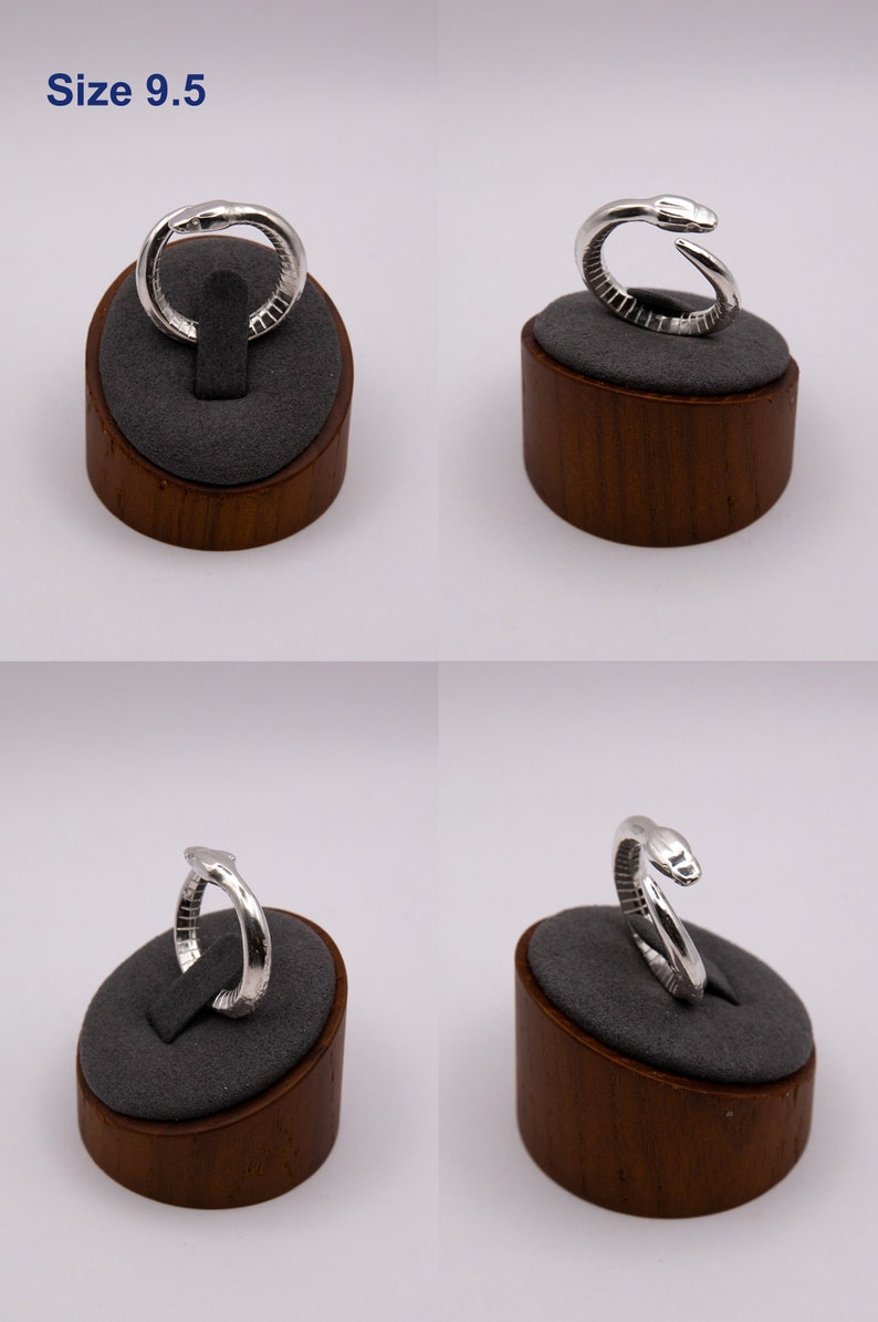 Ring i sterlingsilver med pytonmynta bild 4