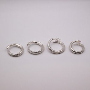 Ring i sterlingsilver med pytonmynta bild 6