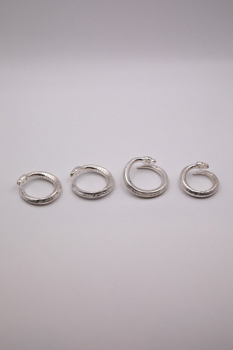 Ring i sterlingsilver med pytonmynta bild 6