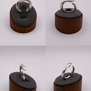 Ring i sterlingsilver med pytonmynta bild 3