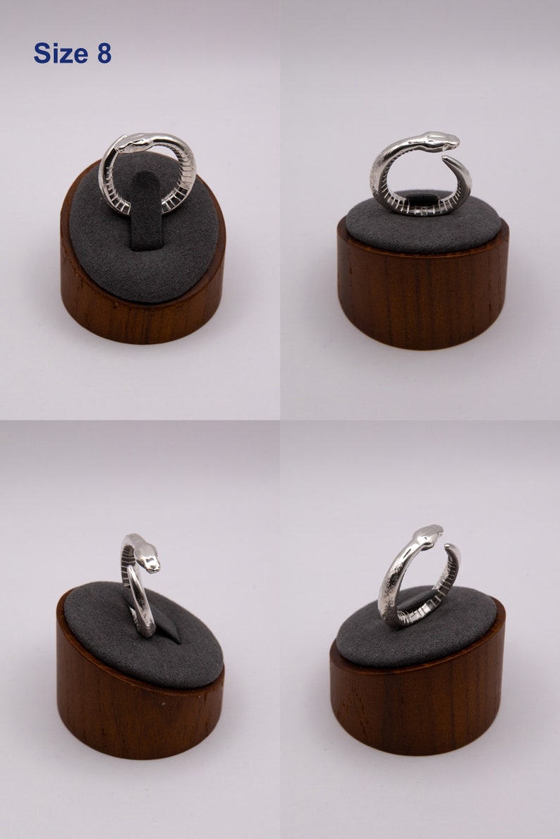 Ring i sterlingsilver med pytonmynta bild 3