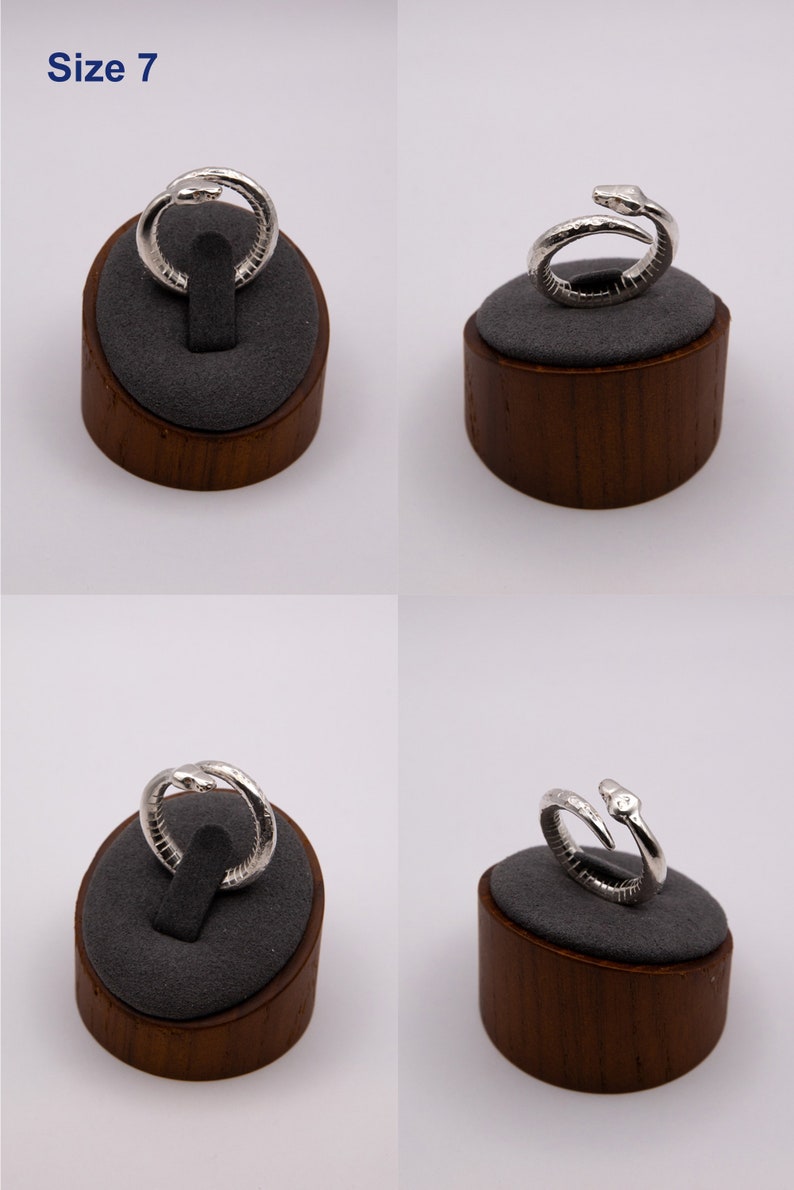 Ring i sterlingsilver med pytonmynta bild 2