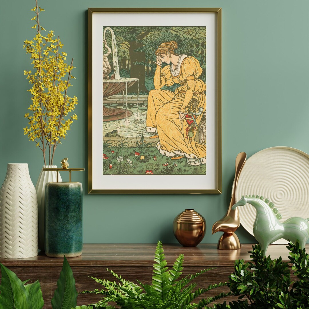 Antique Storybook Art Frog Prince Illustration | 1896 | Vintage Print ...