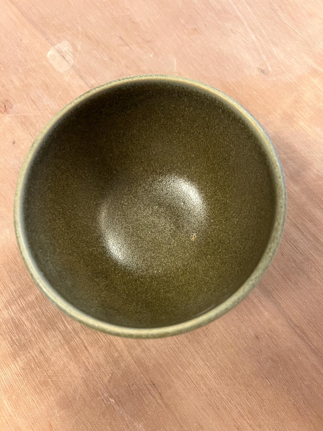 Handmade Wheel Thrown Green Bowl - Etsy